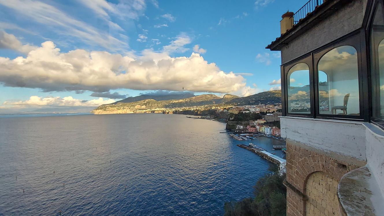On the  Panoramic Coastal Cliff of Sorrento